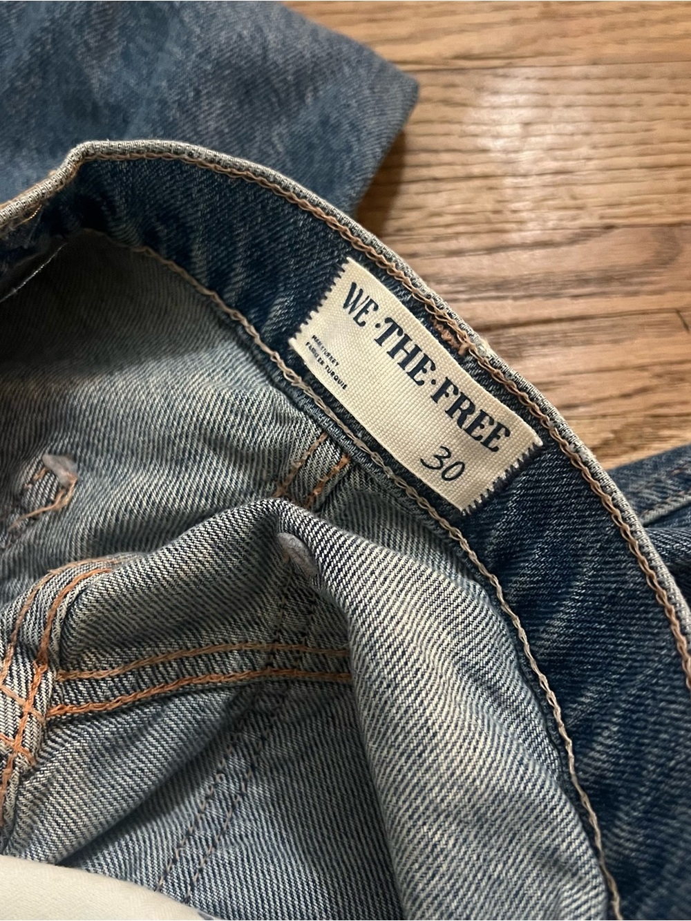 Free People Tinsley Baggy Mid Rise Straight Leg Jeans Size 30 - Picture 8 of 8